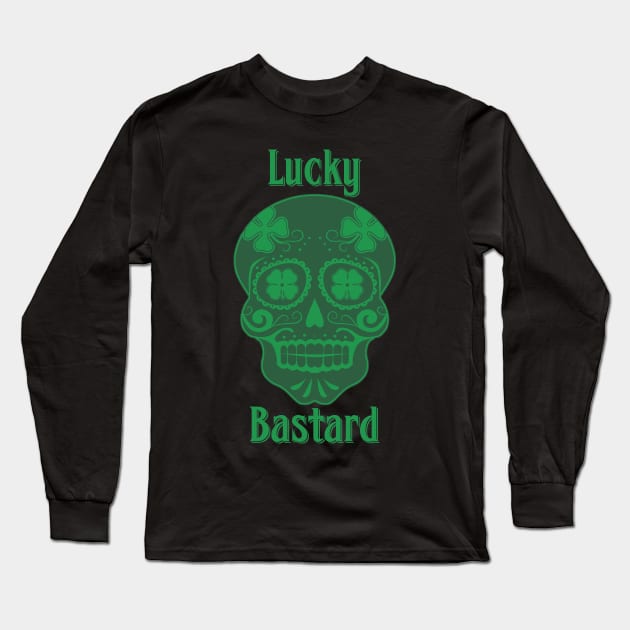 Lucky Bastard Long Sleeve T-Shirt by ZombieNinjas